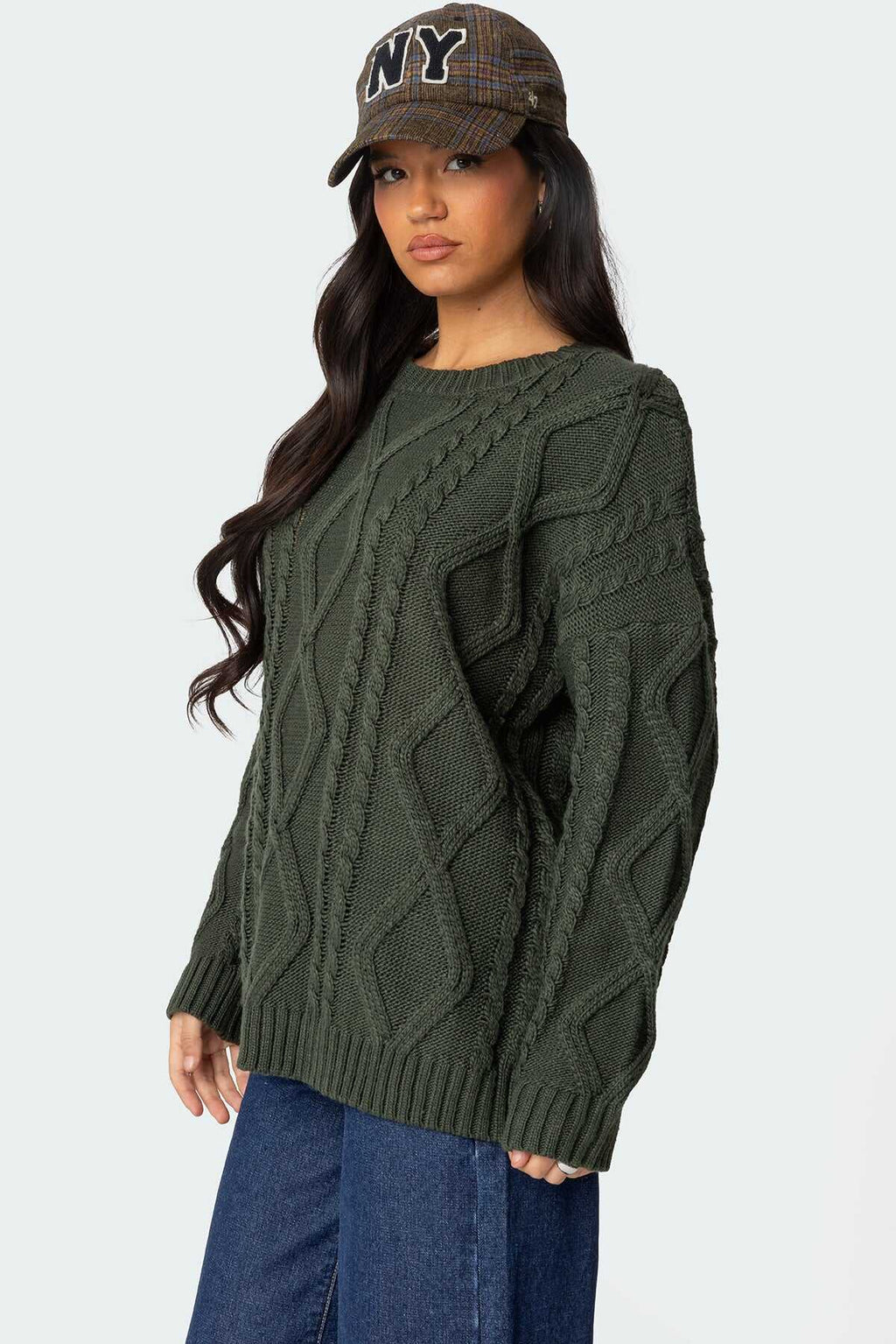 Oversized Cable Knit Sweater