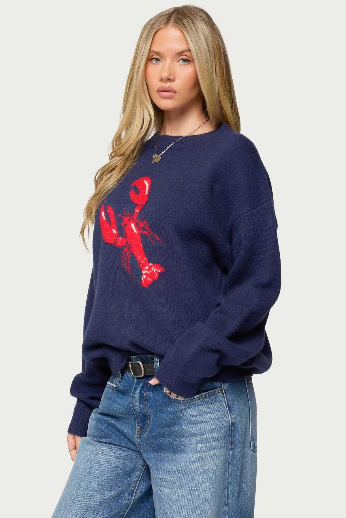 Don't Be Shellfish Knit Sweater