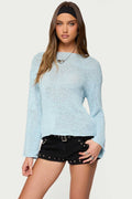 Drop Shoulder Light Knit Sweater