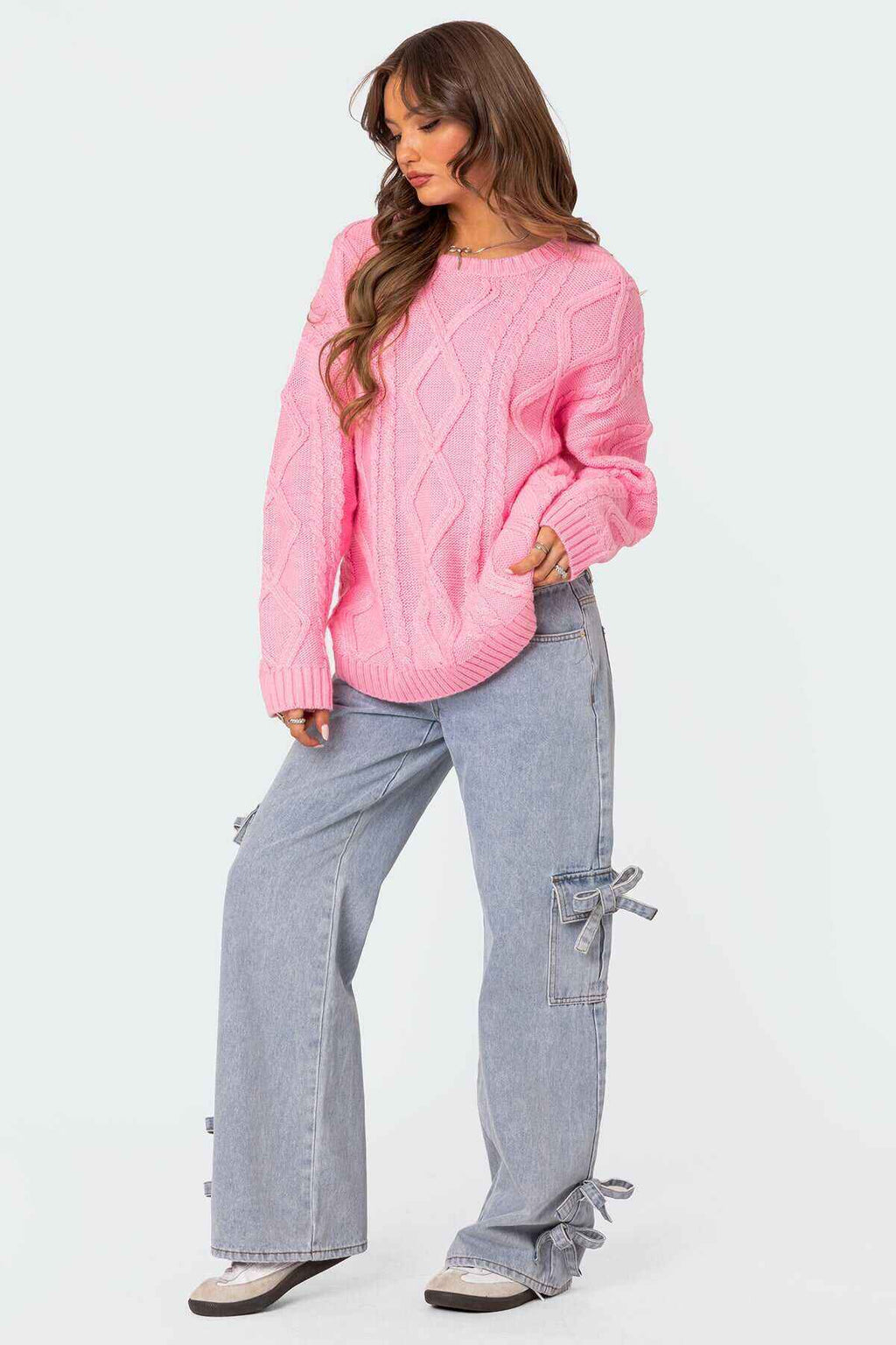 Oversized Cable Knit Sweater