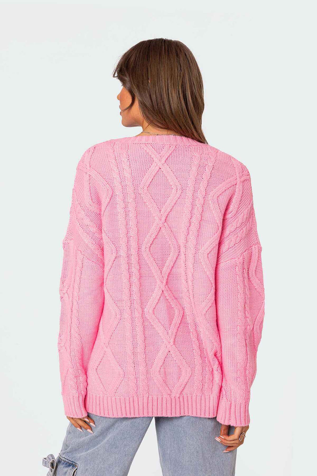 Oversized Cable Knit Sweater
