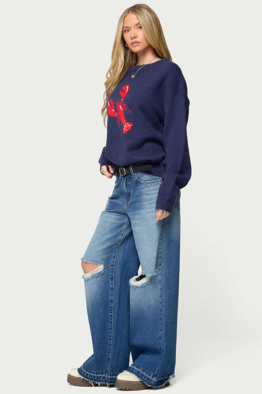 Don't Be Shellfish Knit Sweater