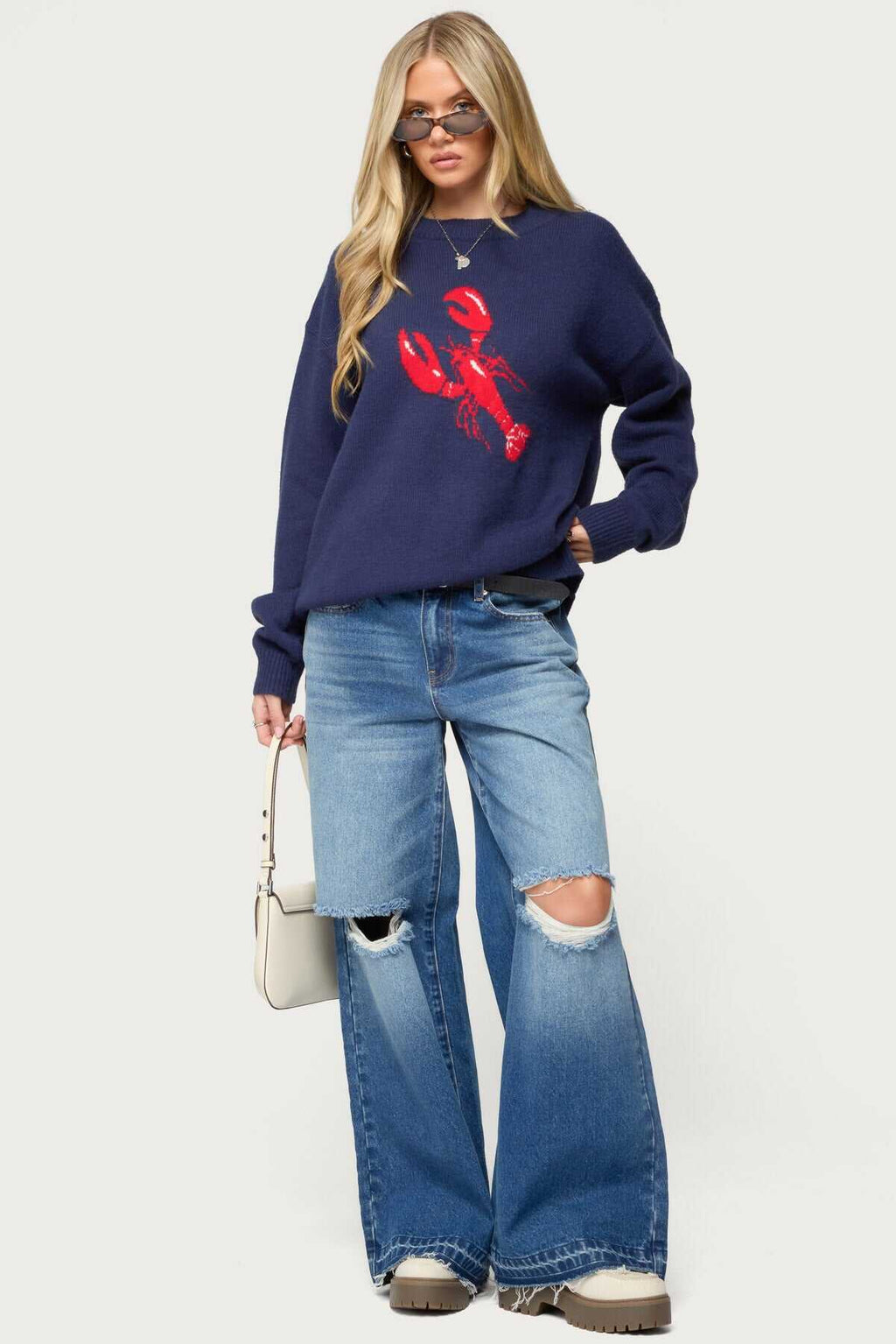 Don't Be Shellfish Knit Sweater