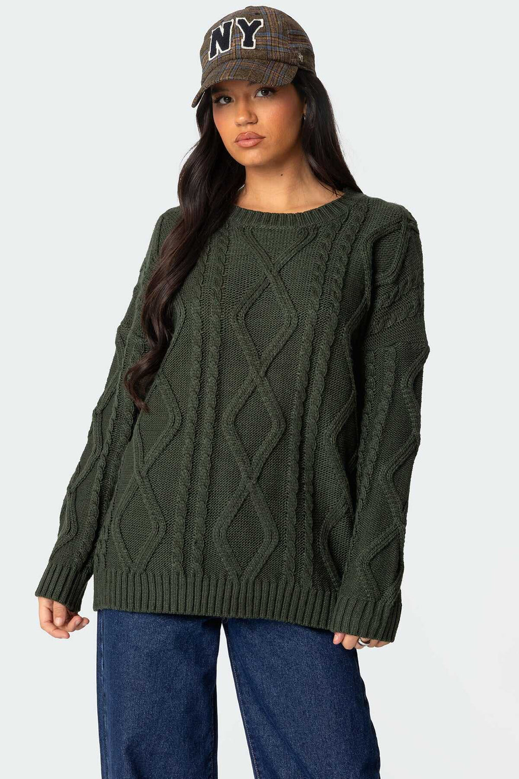 Oversized Cable Knit Sweater